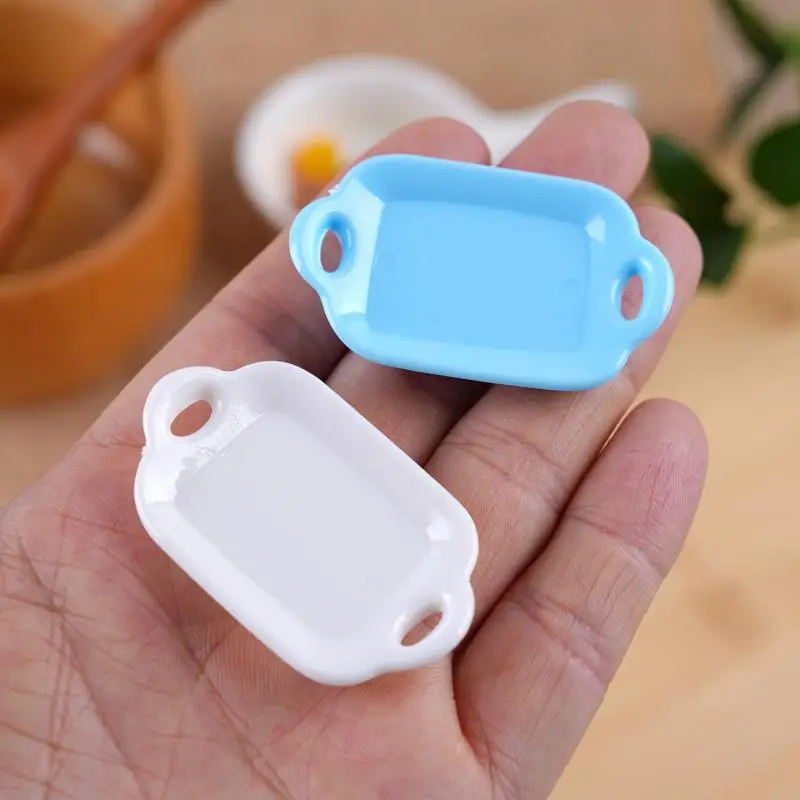 Scale Miniature Dollhouse Tableware DIY Mini Cutlery Cake Dish Dinnerware for Doll Kitchen Play Food Accessories Toy 20pc/lot