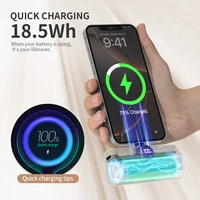 Batterie externe à charge rapide, chargeur portable, pack de batterie externe pour iPhone et Android, affichage numérique LED, mini powerbank 5000mAh 2