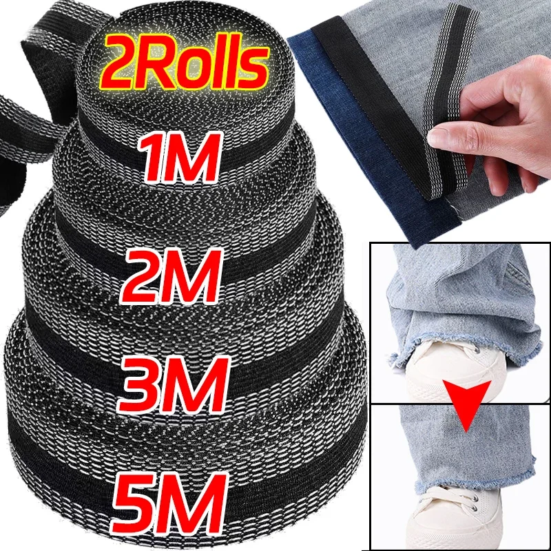 

Self-Adhesive Iron-On Pant Paste Tape Trousers Pants Edge Jeans Clothes Length Shorten Repair Hem Tapes DIY Sewing Accessories