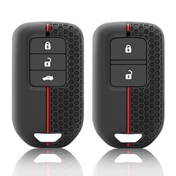Silicone Cover Remote Key Case For Honda 2017 2018 19 CRV Pilot Accord Civic Jazz Jade Fit HR-V Freed Keyless Entry Car Model