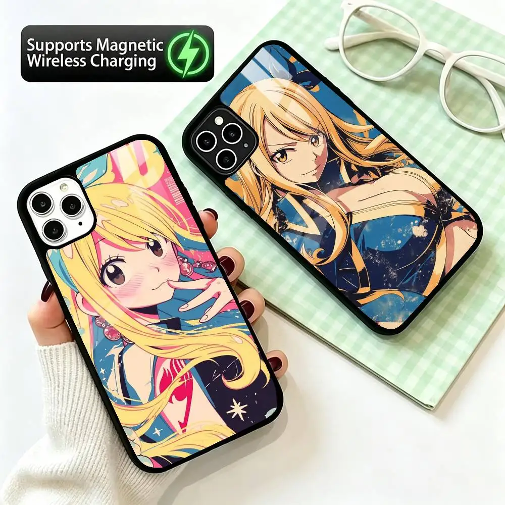 F-fairy tail lucy H-heartfilia  Phone Case For iPhone17,16,15,14,13,12,11 Plus,Pro Supports Magnetic Wireless Charging