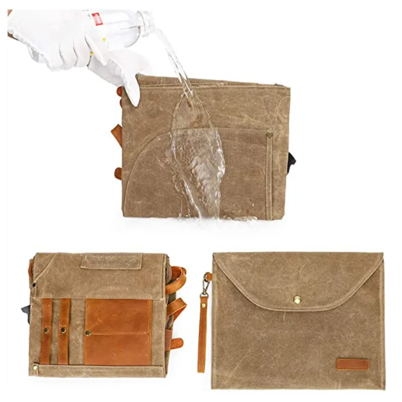 Thick Canvas Apron Handbag Multi-functional Pocket Woodworking Overalls Repair Auto Mechanic Repairman Welder Lumberjack Apron