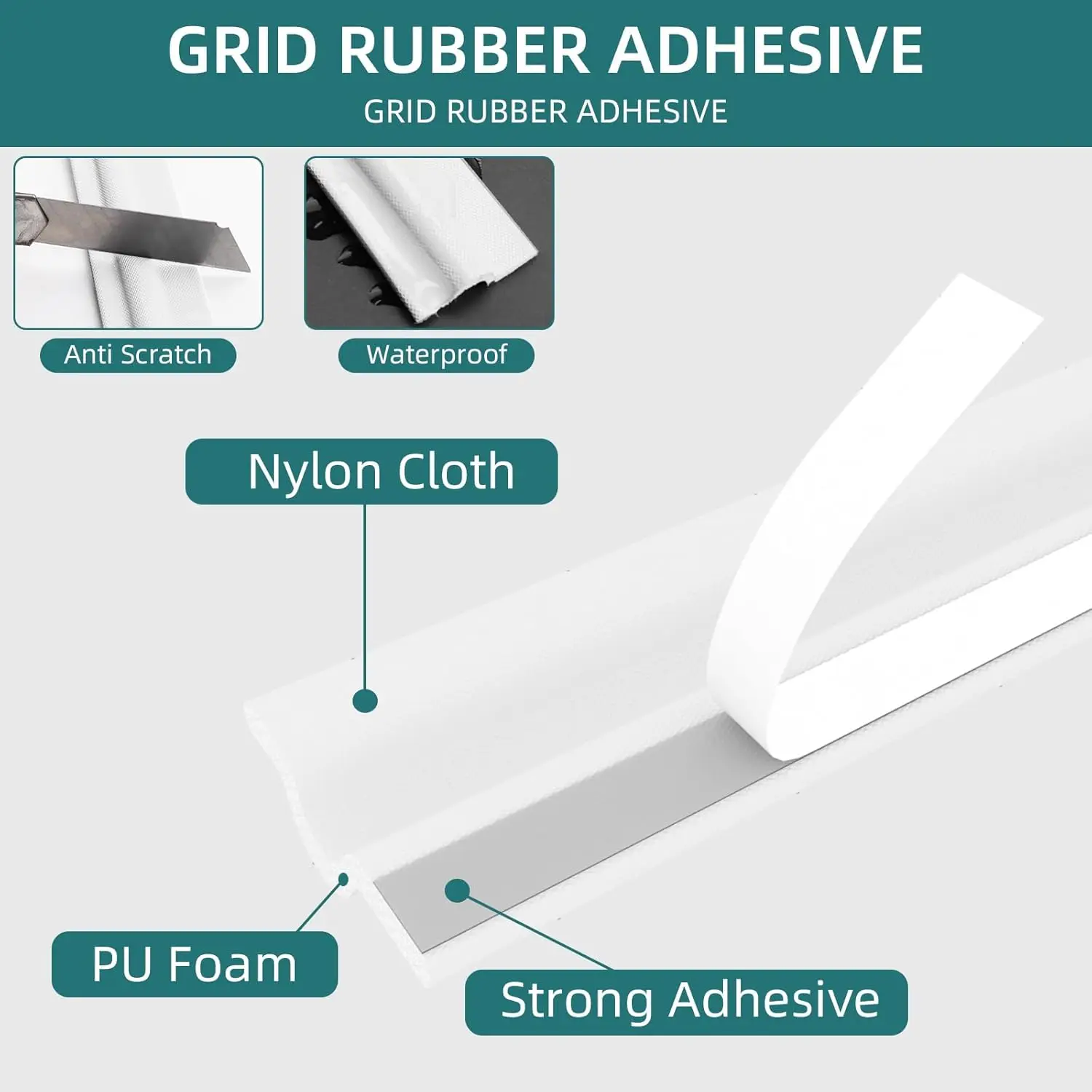 Acoustic foam sliding door and window sealing strip, air baffle cleaning, sealing strip, sealing gap filler, 3cmx2m, 2 pieces