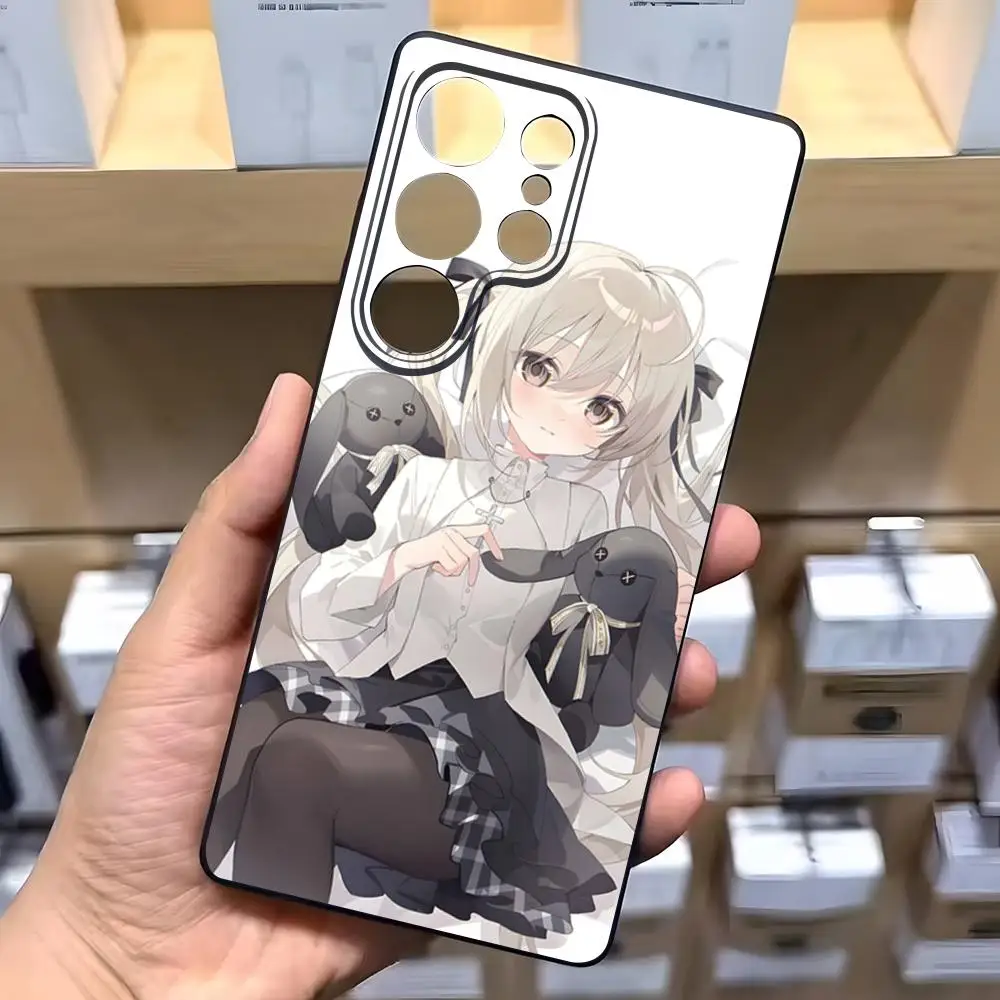 Yosuga No Sora Phone Case For Samsung A57 A37 A17 A56 A36 A26 A16 A25 A35 A55 A34 A24 A54 Black Soft Shell
