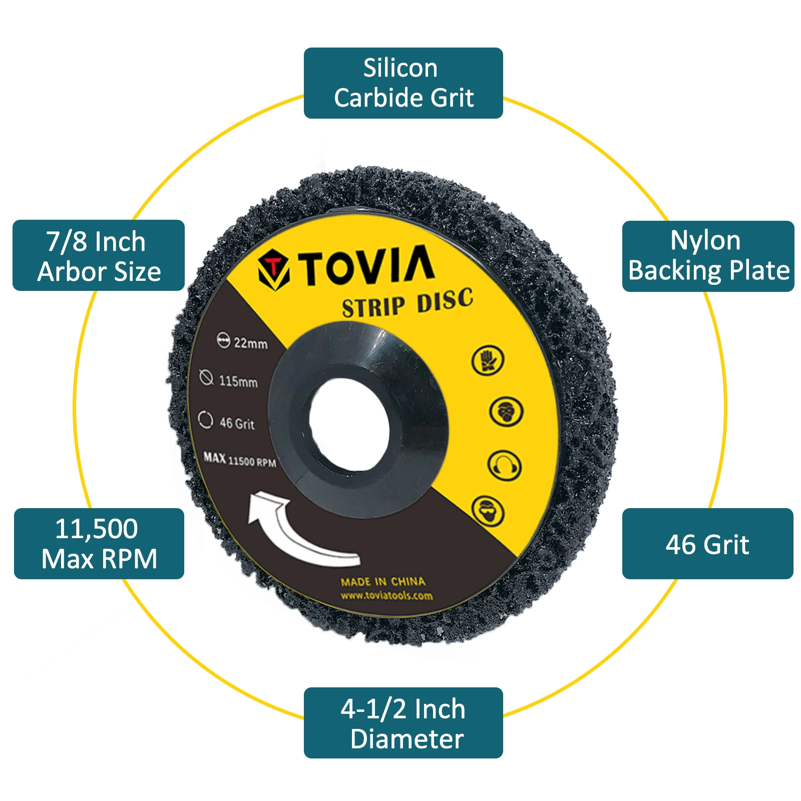 Tarcze listkowe 15mm/125mm do szlifierek kątowych, do usuwania farby, rdzy, skali, spoin, oksydacji.