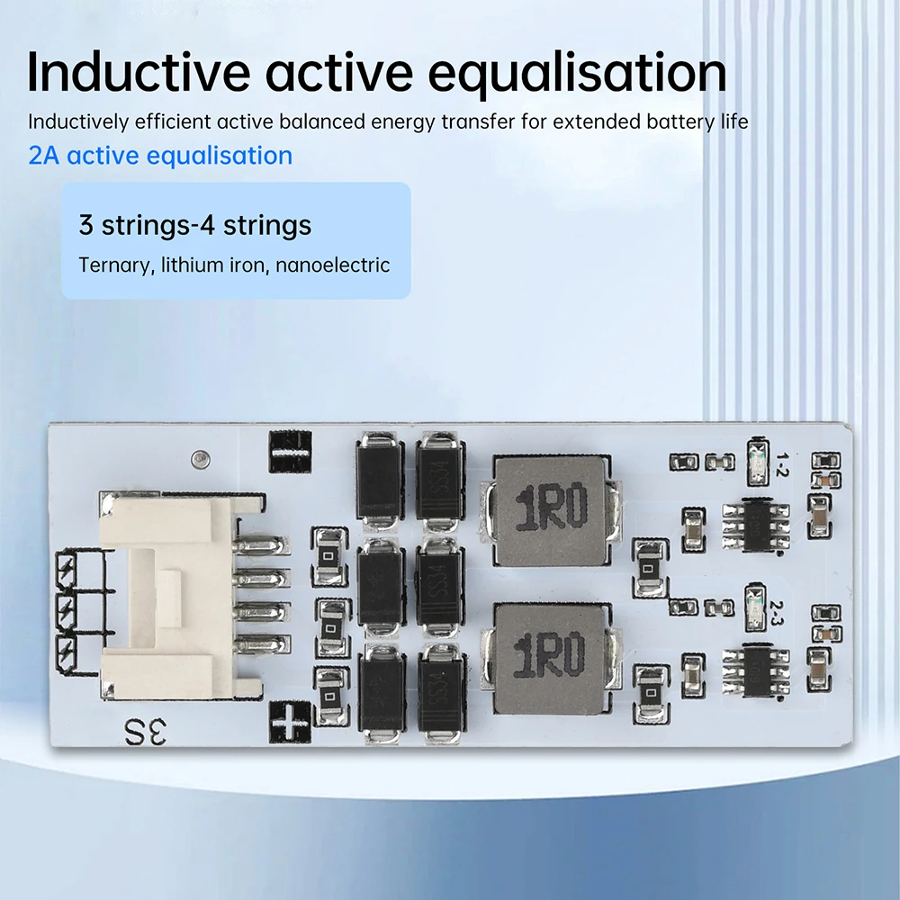 3S 4S 2A lithium battery protection board active balancing inductive energy transfer available for LiFePO4/ternary/nanoelectric