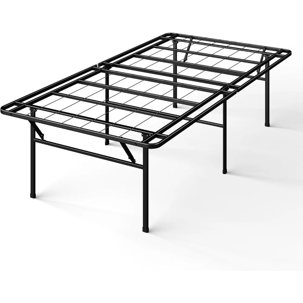 

Heavy Duty Mattress Foundation, Metal Platform Bed Frame, No Box Spring Needed, Sturdy Steel Frame, Underbed Storage