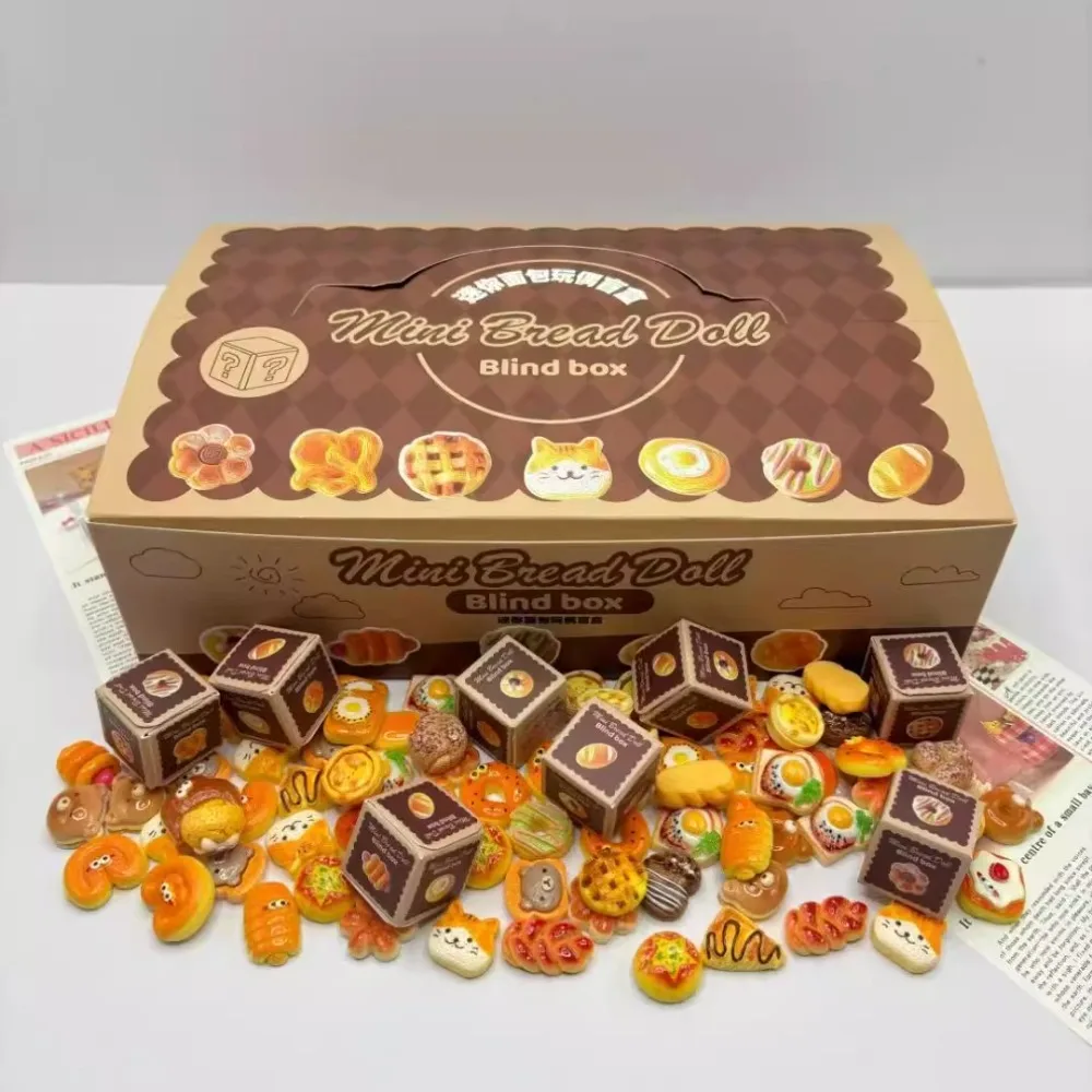 빵 블라인드 박스 귀여운 미니 베이킹 시뮬레이션 소형화 Shokugan 장신구 새로운 패션 섬세한 성격 데스크탑 장식품