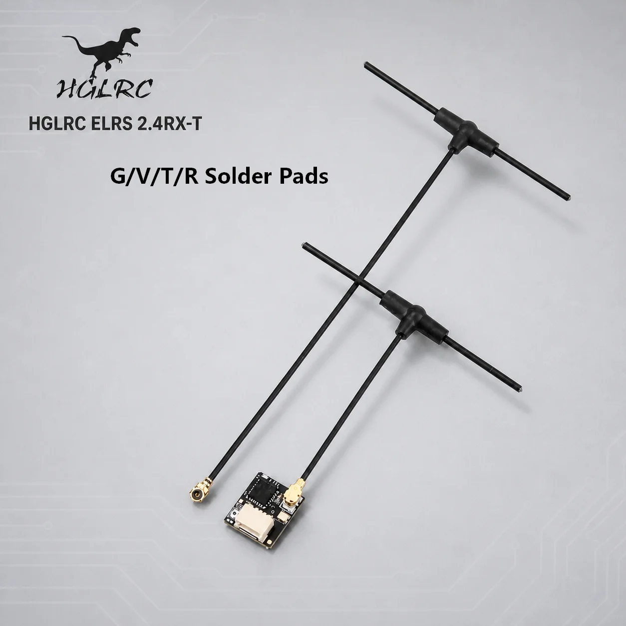 HGLRC ELRS 2.4RX-T ExpressLRS 2.4GHz Receiver CRSF Nano T Antenna High Refresh Rate For Racing Drone Long Range RC Model Part