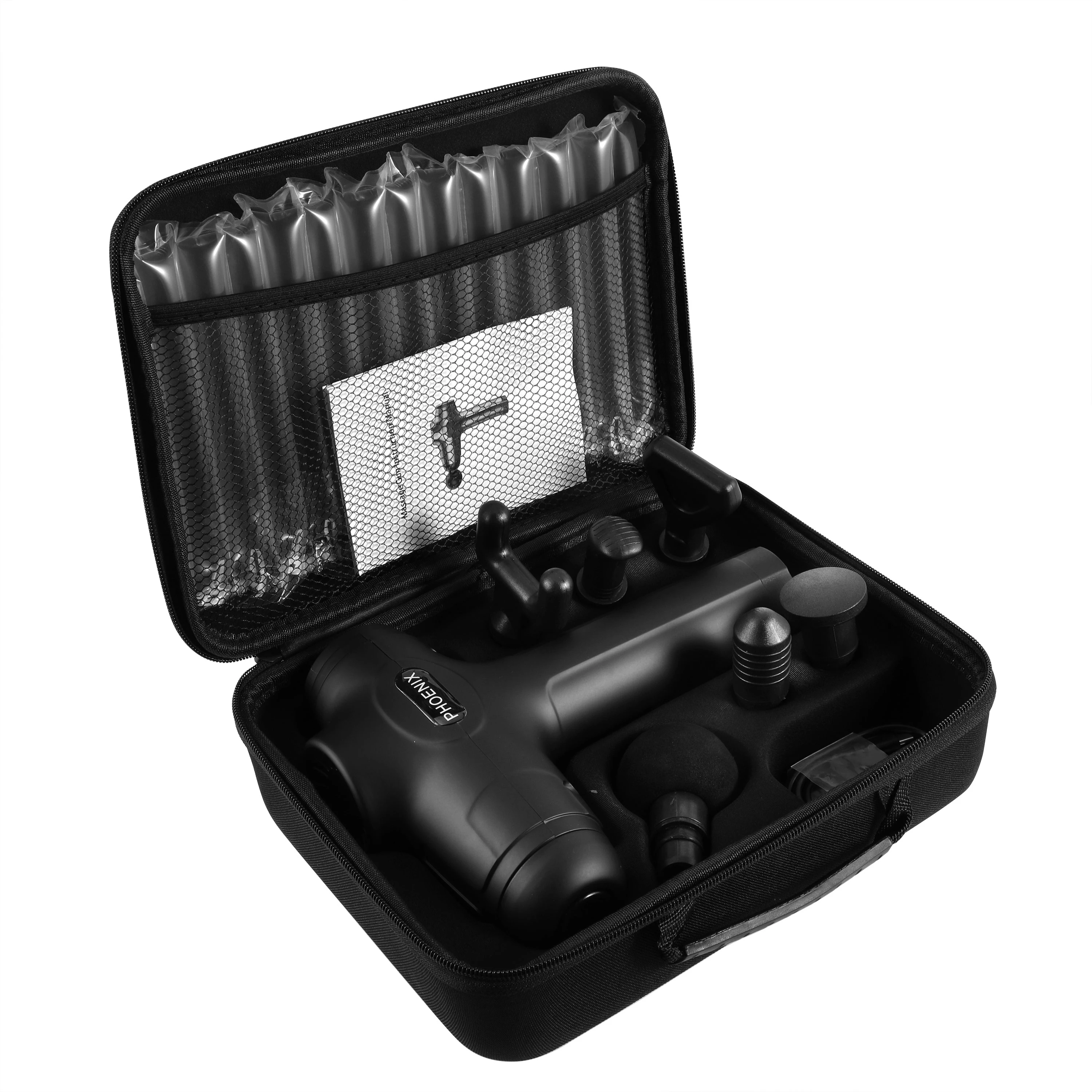 PHOENIX PRO High frequency Massage Gun Muscle Relax Body Relaxation Electric Massager with Portable Bag Therapy Gun for fitness