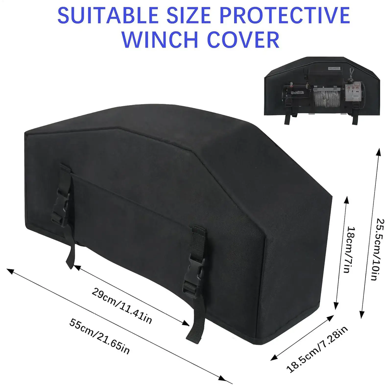 واقية غطاء الونش 8000-12000lb مقاوم للماء غطاء الونش في الهواء الطلق الغبار واقية الحرس لقارب شاحنة مقطورة دراجة نارية البحرية فان