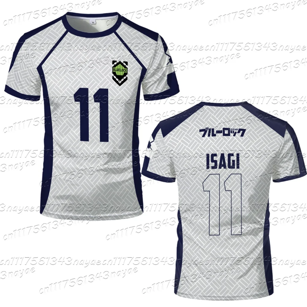 2026 Neues Herren Blue Lock Anime Fußballtrikot T-Shirt Damen Rundhals Sportoberteil Kinder Lässiges Kurzarm-T-Shirt – Detail 6