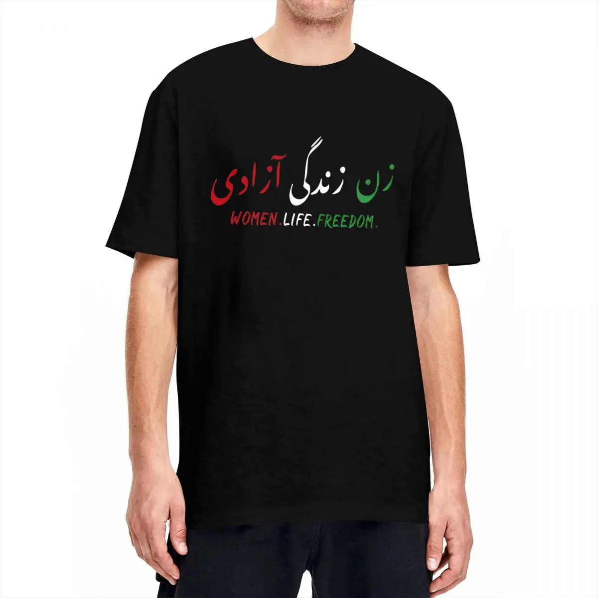 Iranian T-Shirt Beach Y2K Casual T-Shirts Cotton Hipster Tshirt For Men's Short Sleeve Casual Top Tees