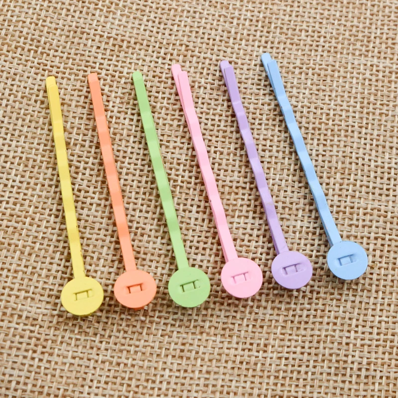 

50 шт., заколки для волос, 8 мм