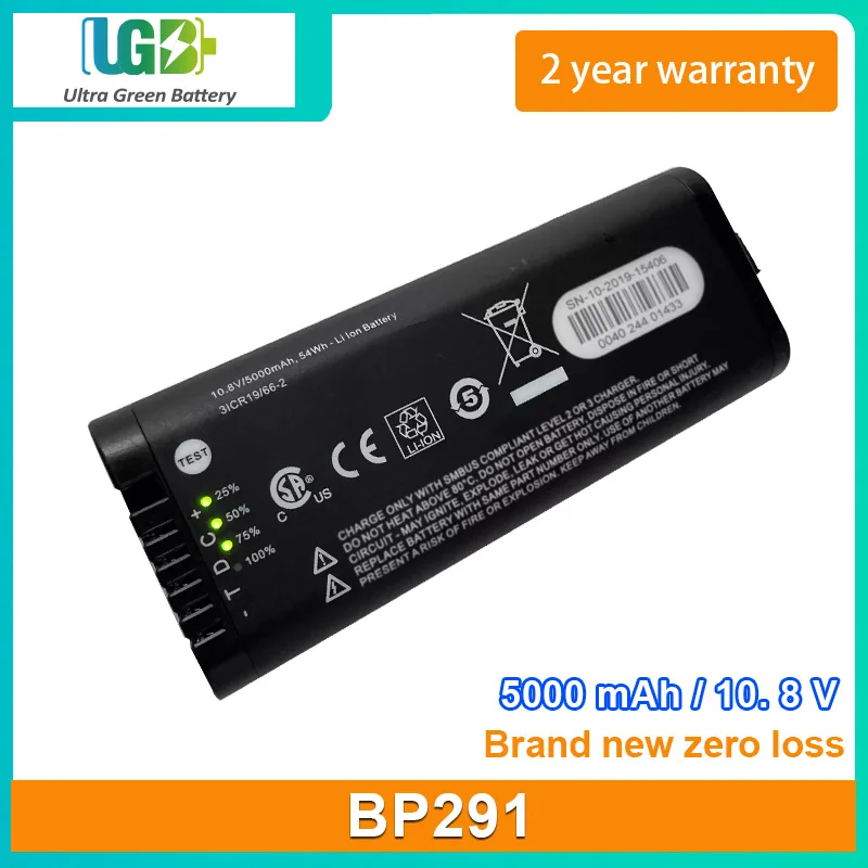 UGB New BP291 Battery For FLUKE ii900 ii910 battery 5000mAh 54Wh 10.8V