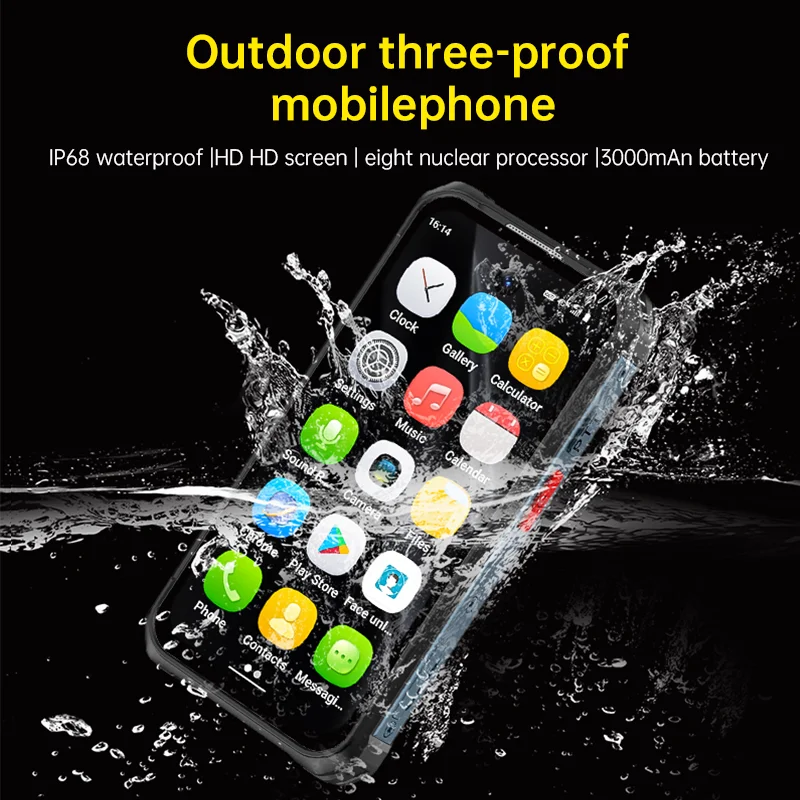 Mini Rugged Smartphone, SOYES MAXo 3.88“ Android12.0 6GB RAM 128GB ROM IP68 Small Phone 3000mAh Face ID Unlock Mobile Phone