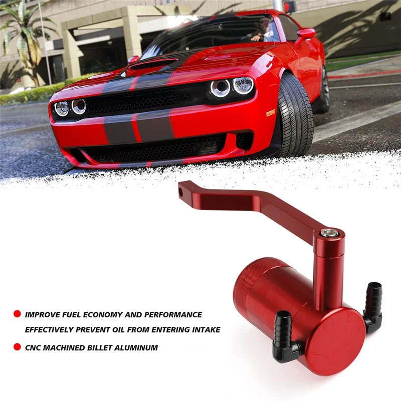 Strange Oil Catch Can Tank 5.7 HEMI Z-Bracket Billet Catch Can For Dodge Charger Chrysler 300 6.4L Air Oil Separator