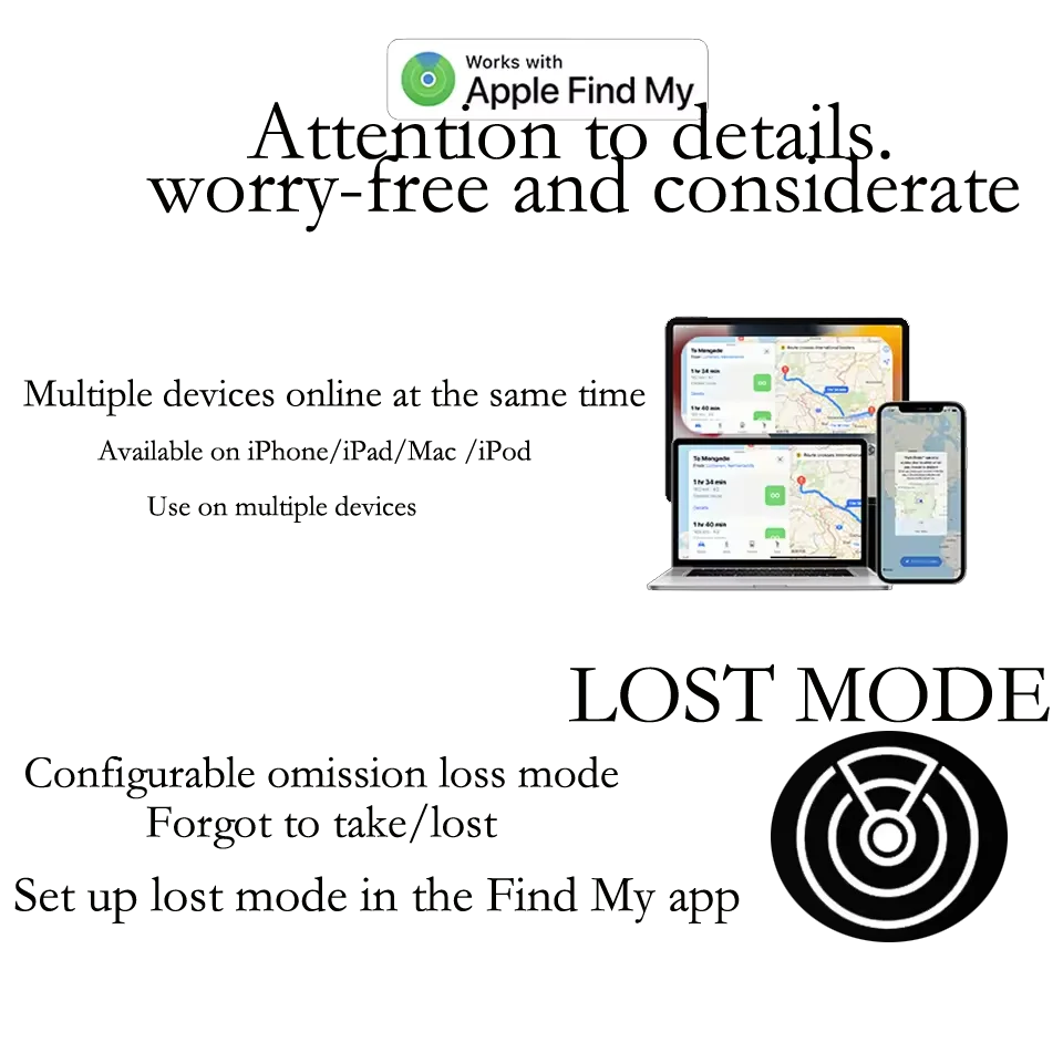 Mini Airtag Tracker العلامة الذكية لنظام iOS Apple Find My APP لمكافحة خسر تذكير جهاز محدد موقع مفتاح السيارة Eldely Finder
