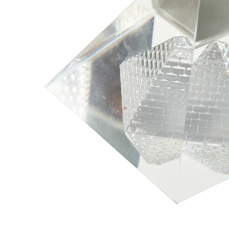 طاقة شفاء زجاج كريستال مجوف هرم مصري ، تماثيل فنغشوي ، مصغر تشاكرا ، إكسسوارات ديكورات منزلية #4