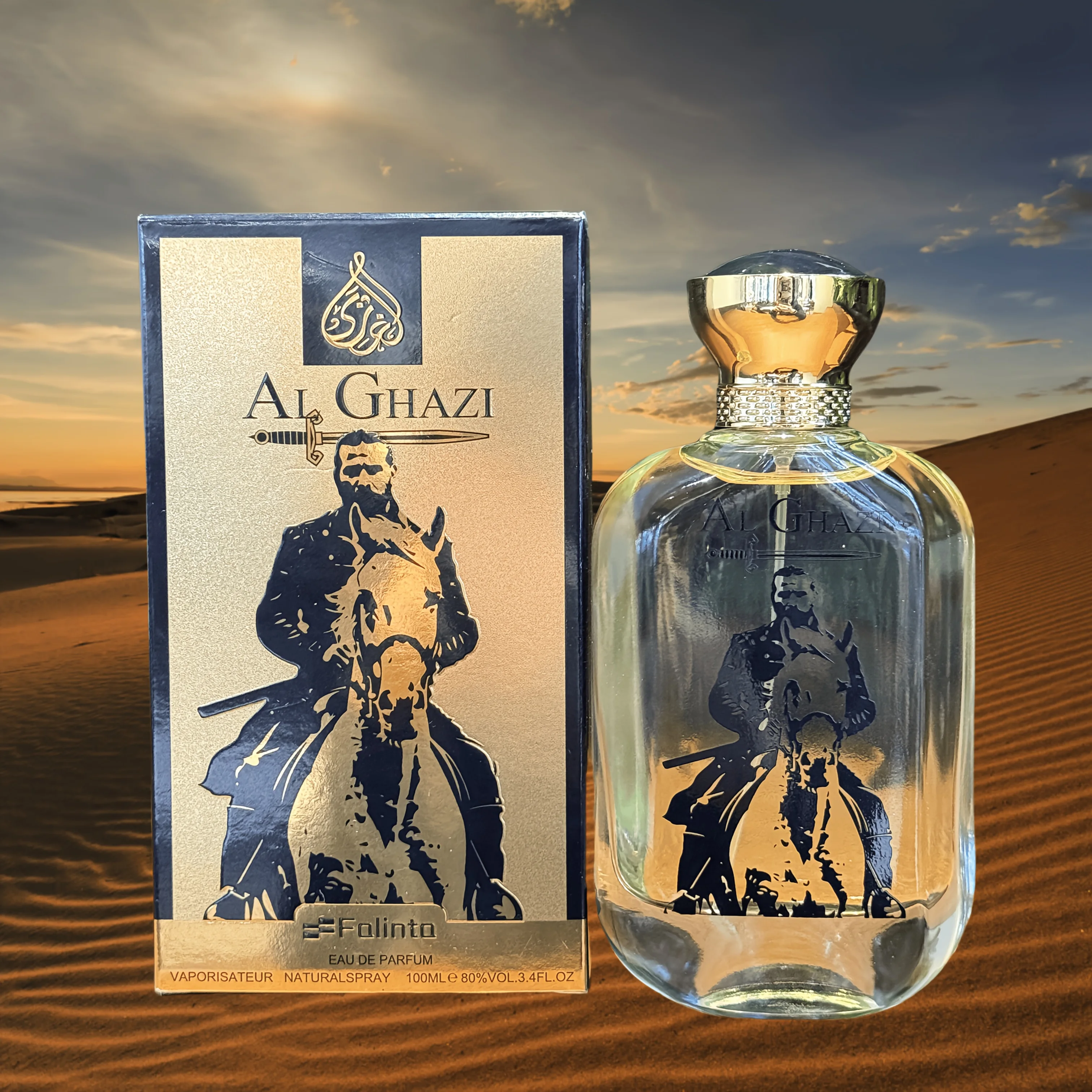 

100ml Arab Perfume Eau De Parfum Gold-Embossed Oriental Woody Fragrance Long-Lasting Masculine Fragrance Spray