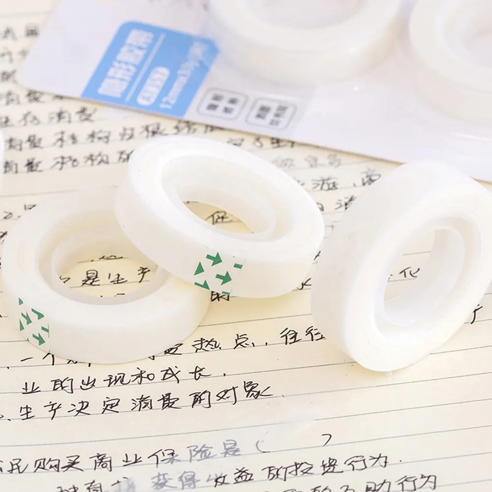 8Pcs Premium Washi Masking Tape Clear Adhesive Tape Crafts Art Projects Writing Errors Repairing Stationery