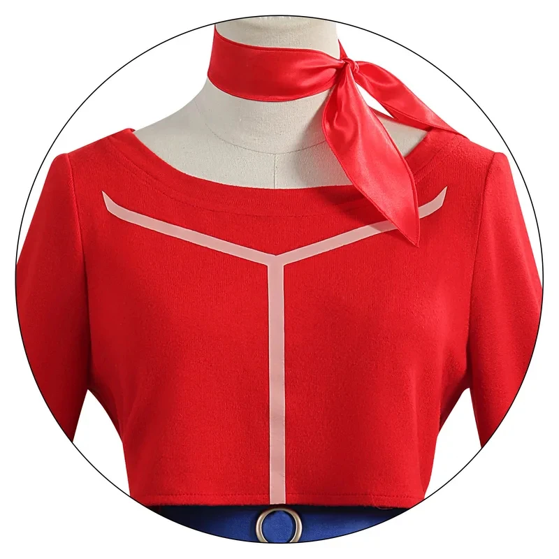 Game Cosplay Costume Uniform Red Top Short Skirt Headwear MiSide Hat Halloween Party Women Clothes gf;.9 - view 4