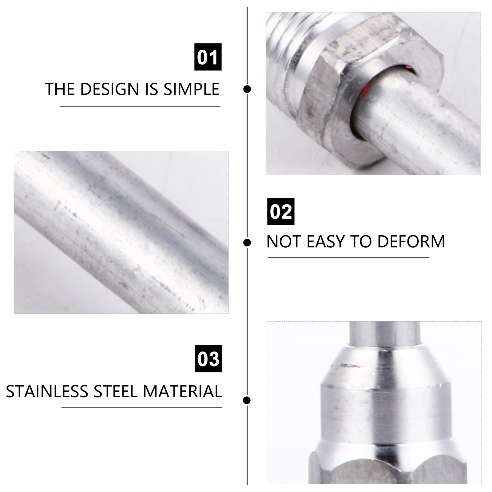 

Telescopic Extension Pole for Paint Sprayer Stainless Steel Airless Sprayer Accessories Durable High Strength Long Rod Easy