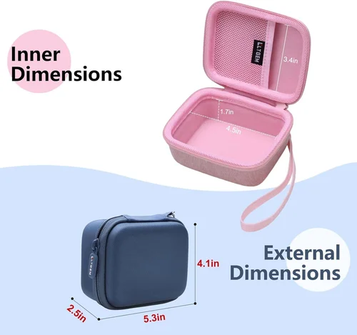 Imagen 2 del producto Funda LTGEM compatible con JBL Go 4 y JBL Go 3 y JBL Go 3 Eco Altavoz impermeable ultraportátil, azul (solo estuche)