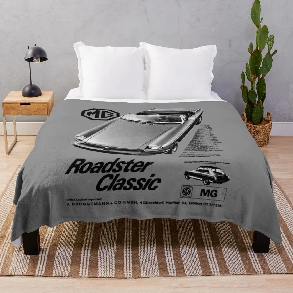 

MGB ROADSTER - GERMAN ADVERT Throw Blanket Fluffys Large For Sofa Thin Flannels blankets ands Blankets