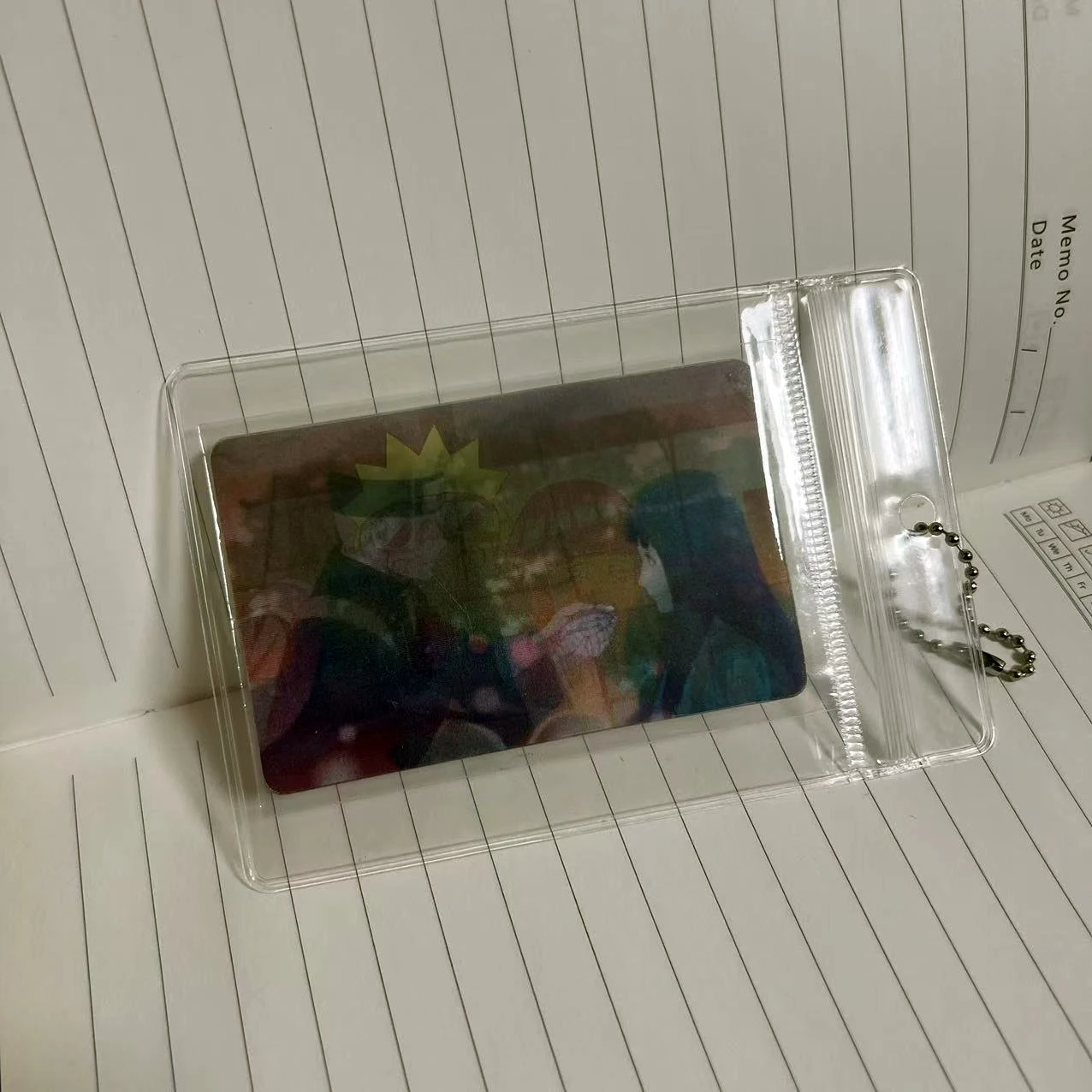 Llavero con cartucho de rejilla con patrón de pareja de anime 6 en 1, regalo de pareja barato y hermoso