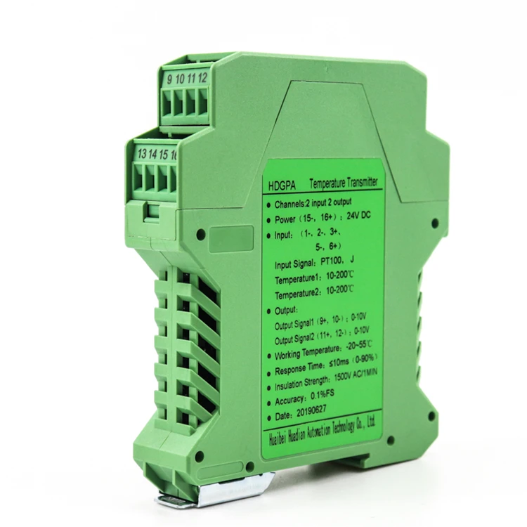 Smart Signal Isolator 1 in 4 Out 4-20ma Analog Signal Splitter IEC 0-100ma 0.1%F.S Analog Mini signal Isolation Splitter for Plc