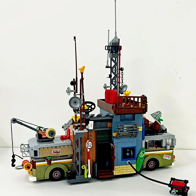 Dschungel Rundfunk Station Bausteine Street View Ornament Spielzeug Holz Haus Montage Modell Spleißen Ziegel Geschenke