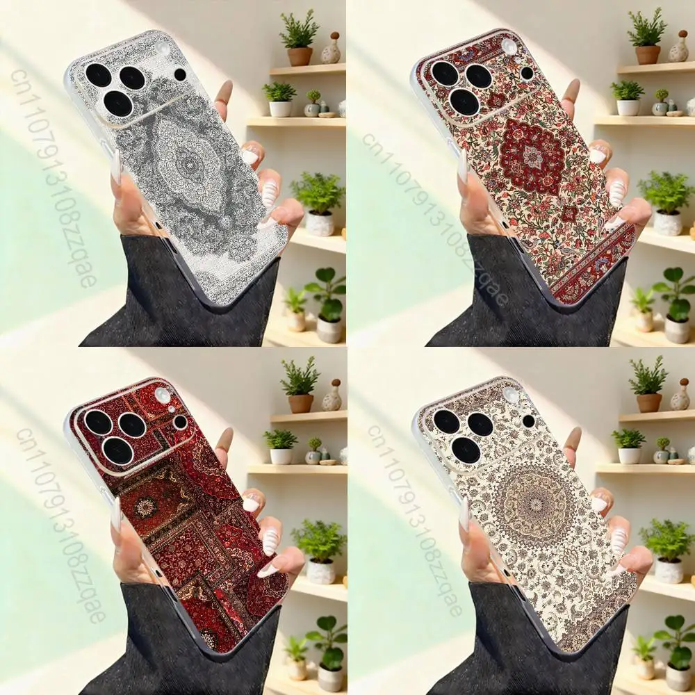 

Persian Carpet Floral Pattern For iPhone 17,16,15,14,13,12,11,Pro,Max,Plus,Mini,SE4,E Magnetic For Magsafe Wireless Phone Case