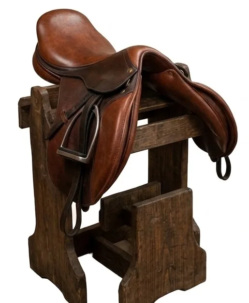 Customized English Dressage Saddle Leather Fiber Tree Leather Seat Comfortable Durable Nickel-Plated Brass Hardware Fab