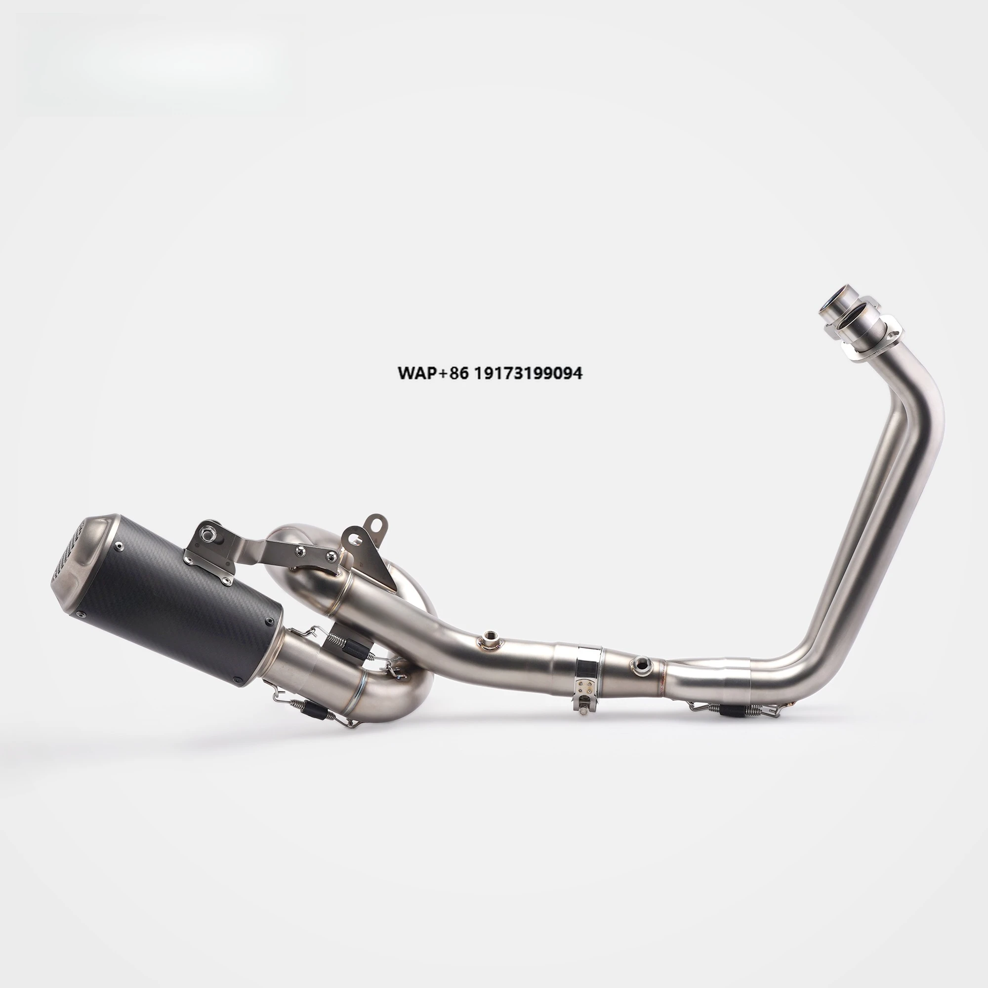 Bottom Exit U-Bend LV10 Style Full Exhaust System for  MT07 2014-2025 Deep Exhaust Note Street Riding mt07 exhaust OEM ODM