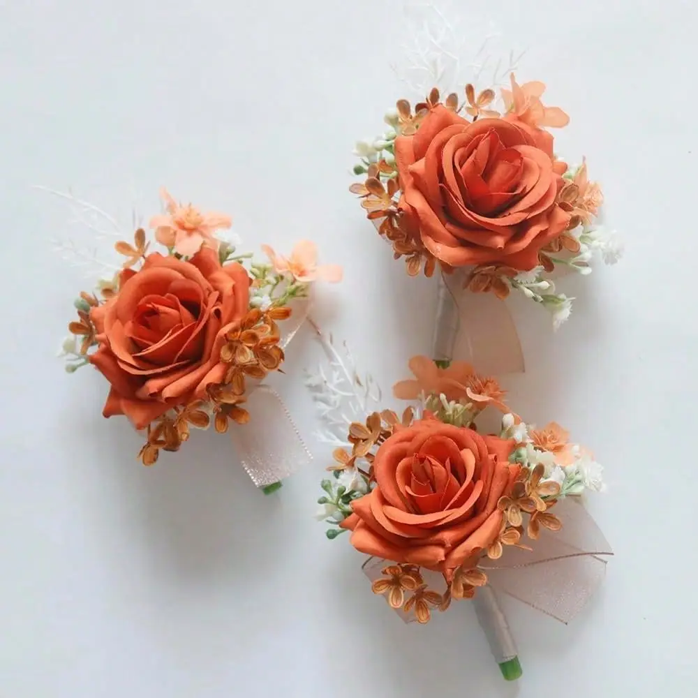 

Of Corsage And Boutonniere Set, Artificial Flowers Accessories Suit Decor For Wedding Prom Party Homecoming Ceremony Anniversar