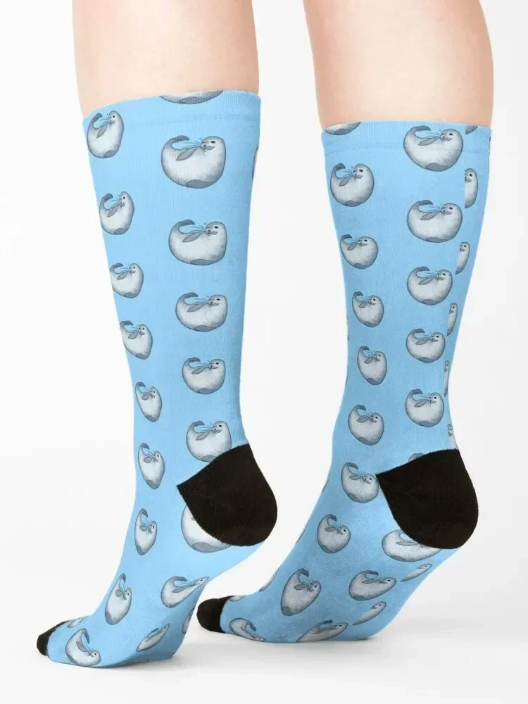 Little Ringed Seal Socks sports and leisure kawaii christmas gift Wholesale Women Socks Men's