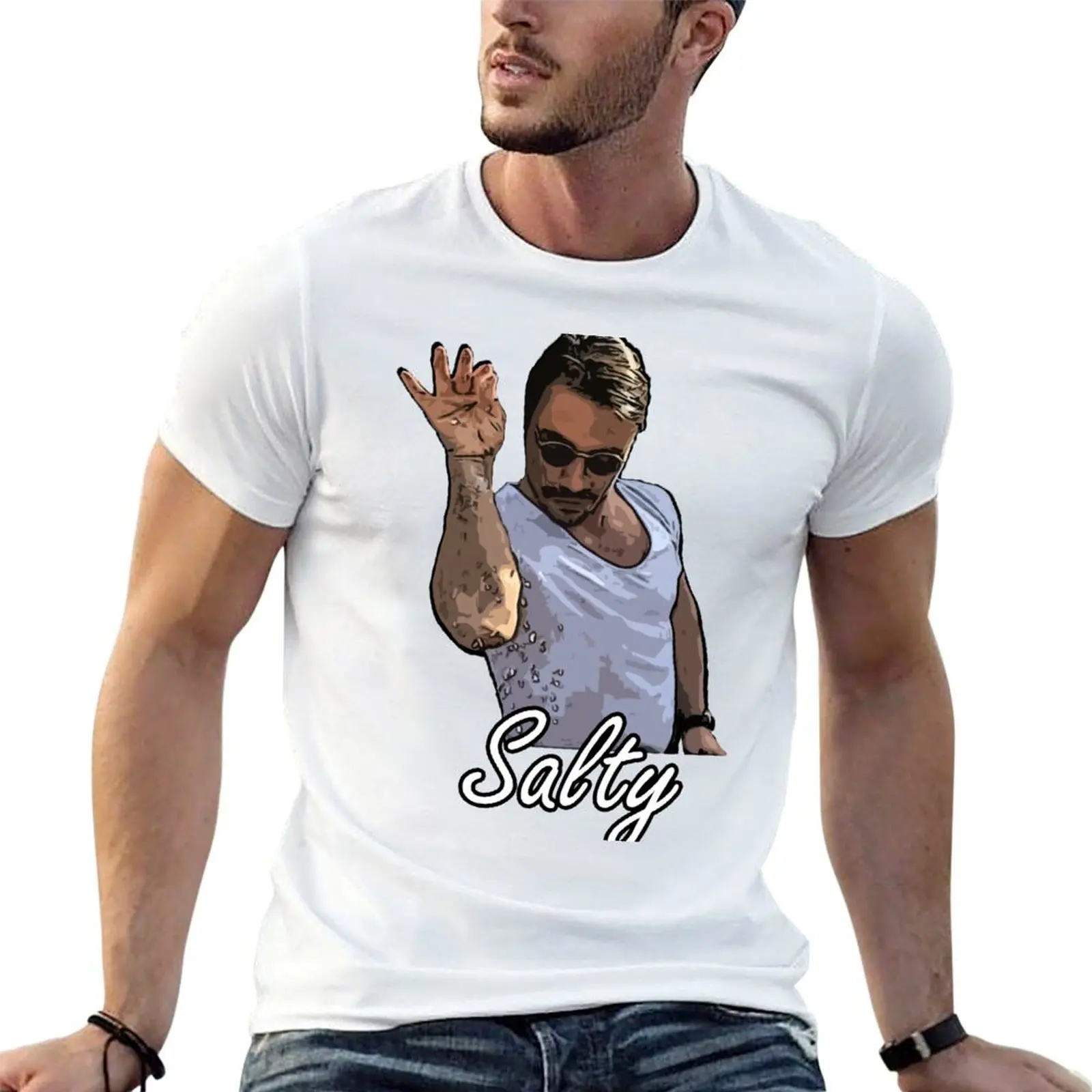 Salt Bae Meme Salty T-Shirt shirts graphic tee anime clothes men t shirt