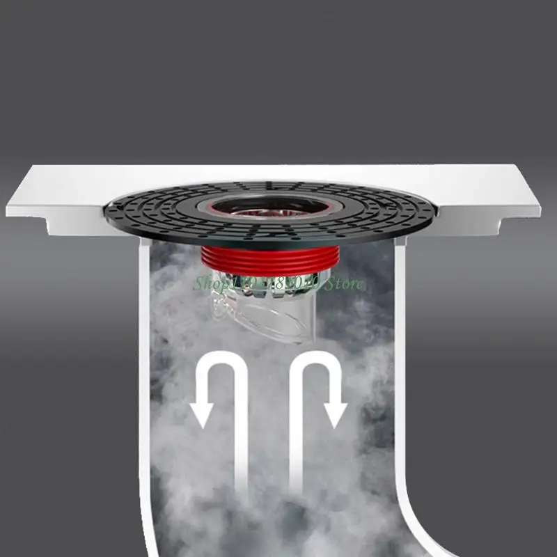 U55D Odor Proof Bathroom Drain Strainer with Advanced Hair Catcher System ABS Electroplated Cores For Clog Without Shower Sink