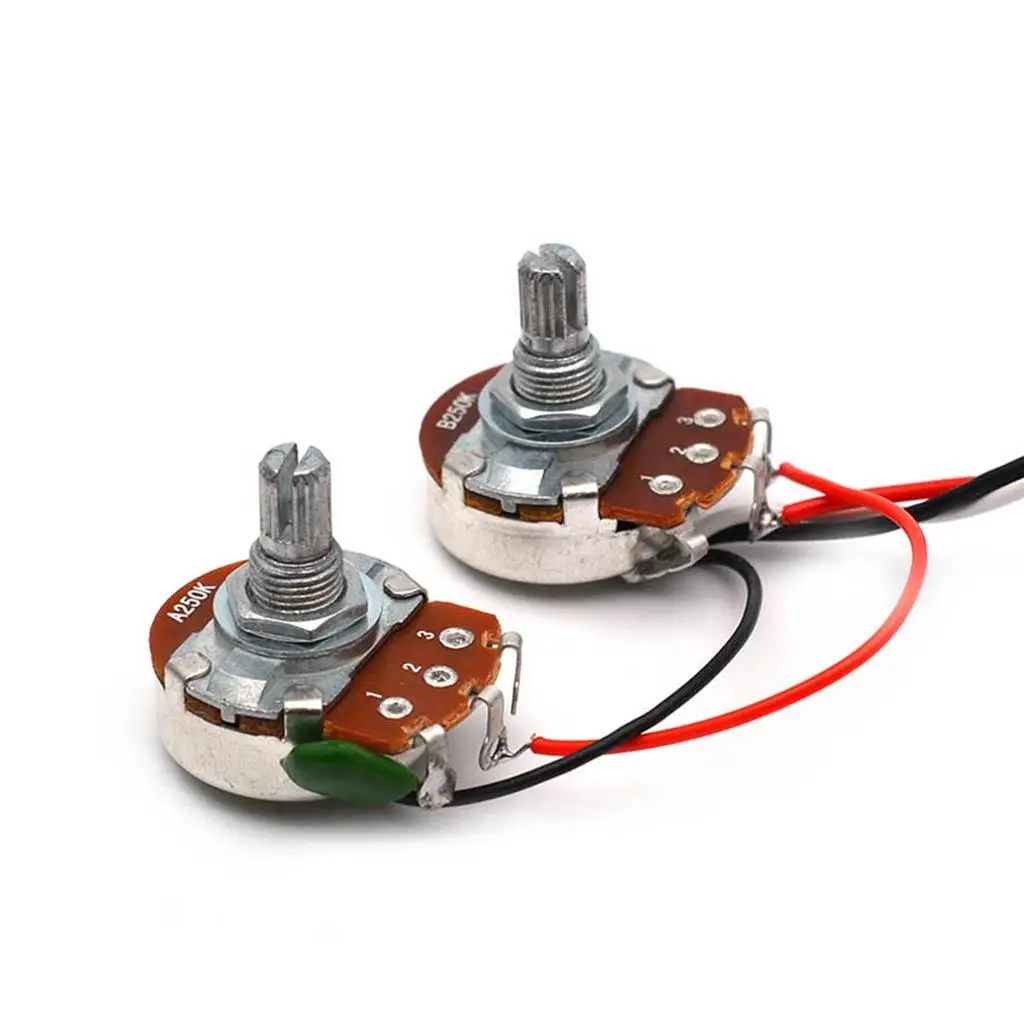 High Quality Bass Wiring Harness Prewired 250K Pots with Jack Toggle Switch for Precision Bass Guitar Electronics Restoration