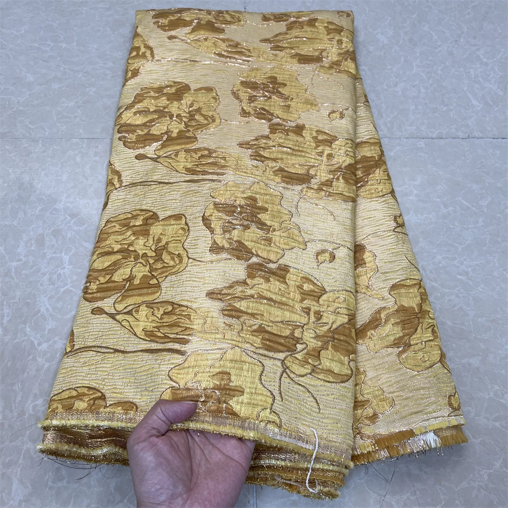 

Африканская нигерийская кружевная ткань, высокое качество, чистая свадебная вечеринка, дамасский гипюр для платья, тюль с вышивкой, жаккард, 5 ярдов, YXZ136