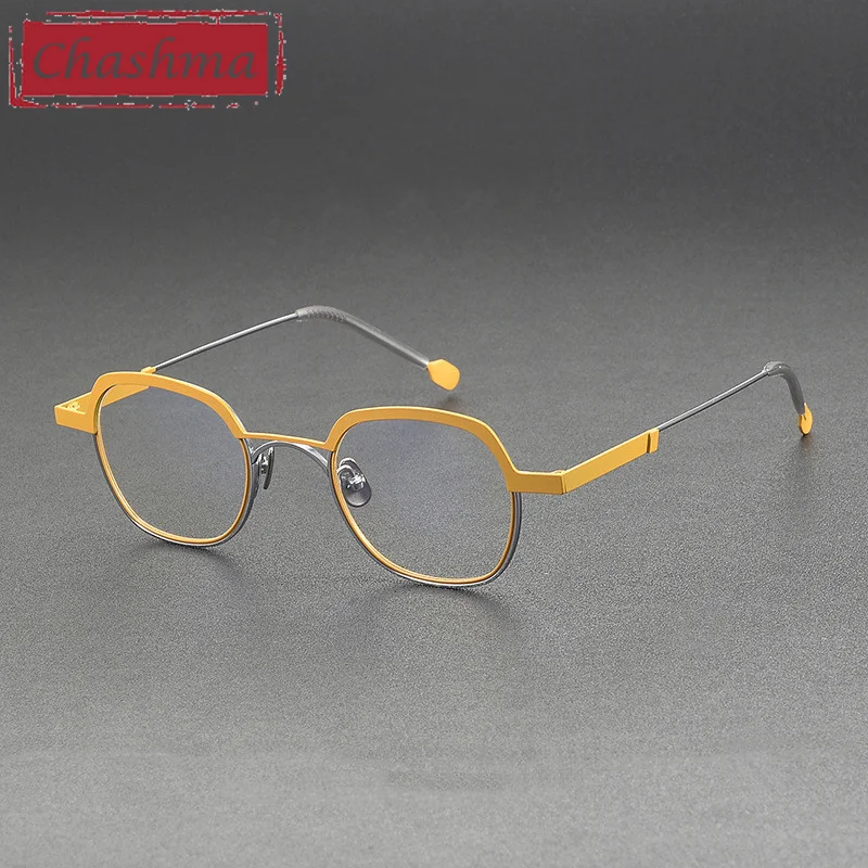 

Очки по рецепту, из чистого титана, женские оптические очки, нестандартные круглые мужские оправы для очков, ультралегкие очки