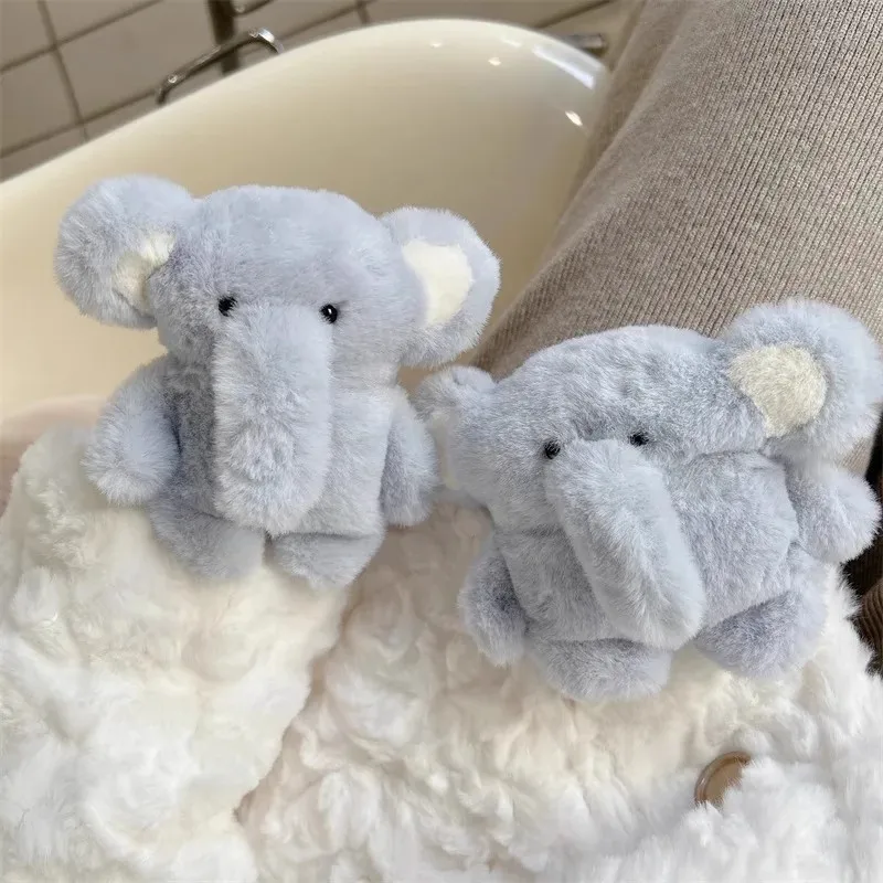 Disney Cute Plush Blue Elephant For Apple AirPods 1 2 3 Generation For Airpods Pro/Pro2 Wireless Bluetooth Headphone Case