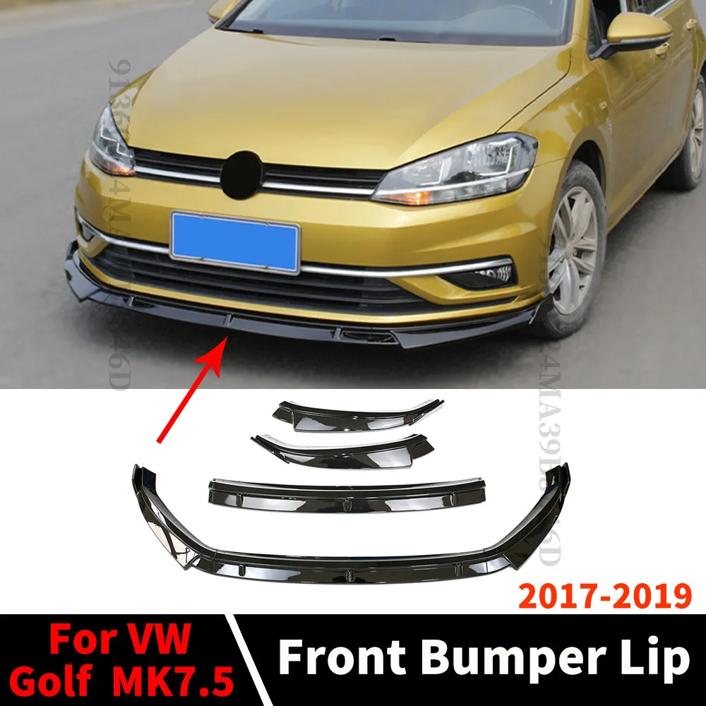 

Передний бампер, защита для подбородка, аксессуары для тюнинга, сплиттер для Volkswagen VW Golf 7,5 2017 2018 2019 MK7.5, спойлер, дефлектор, ремонт