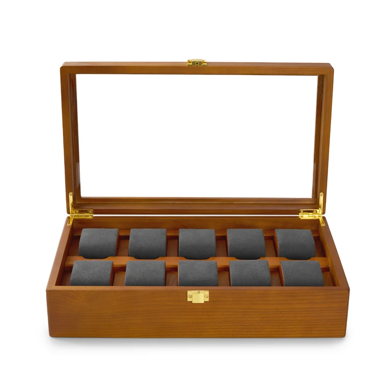 Oirlv Wooden Watch Box With Acrylic Cover Fraxinus Mandshurica Box For Wrist Watch Display Storage Solidwood Watch Box Organizer