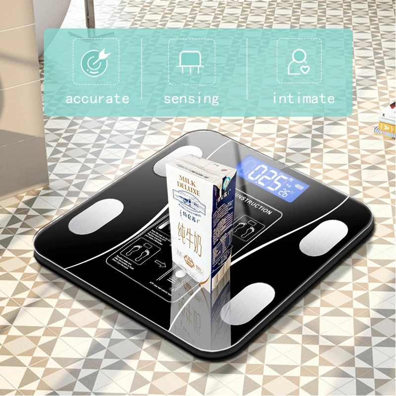 

Bluetooth Smart Body Composition Scale Digital Weight Scale With App Battery And Usb Charging Options For Home Health Monitoring