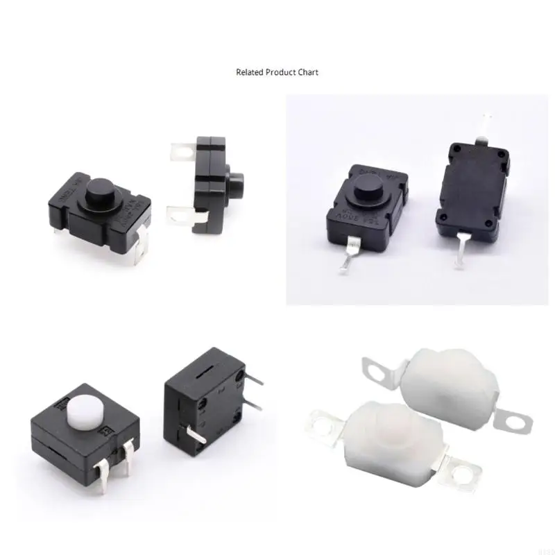918d 10 piezas Reemplazo del interruptor botón micro micro para botón para 30V 1A Mini encendido/apagado para