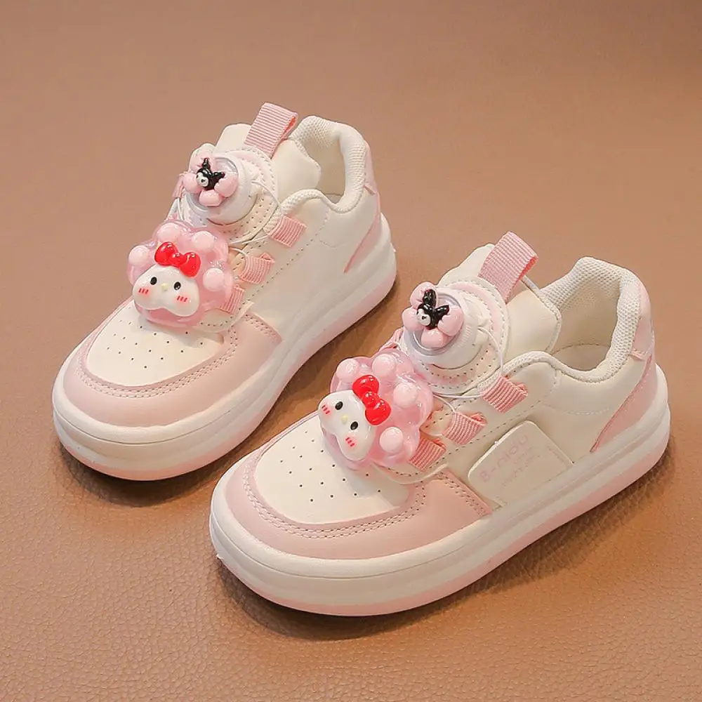 

Детские милые туфли Sanrio с героями мультфильмов Kuromi My Melody, нескользящая повседневная обувь на мягкой подошве, кроссовки в корейском стиле, спортивная обувь