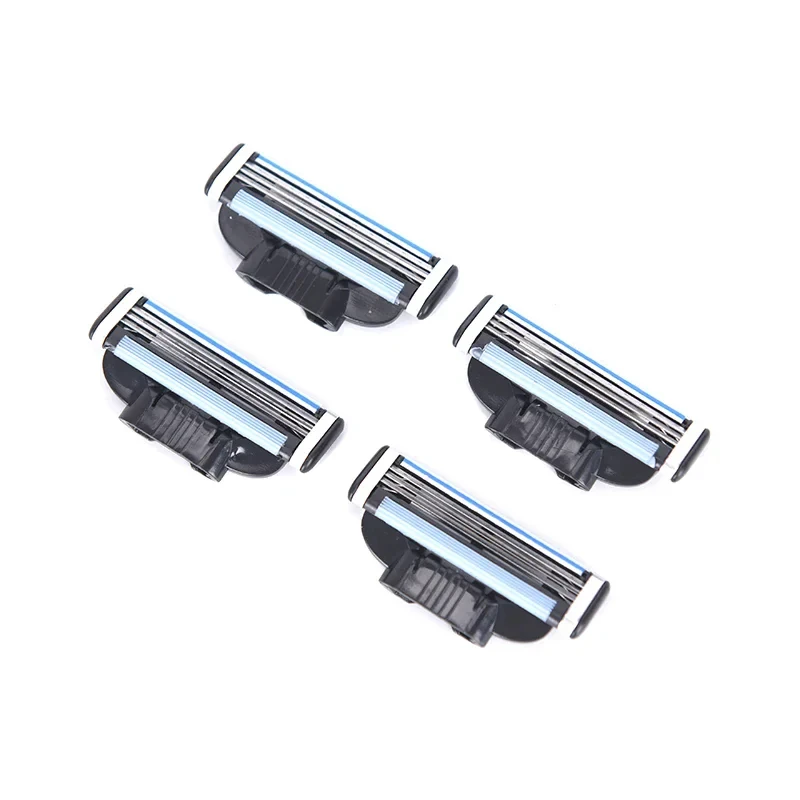 3 Cartridges Manual Razor Blades Shaving Manual Three-layer Razor Blades Men Female Epilator 4Pcs Mach