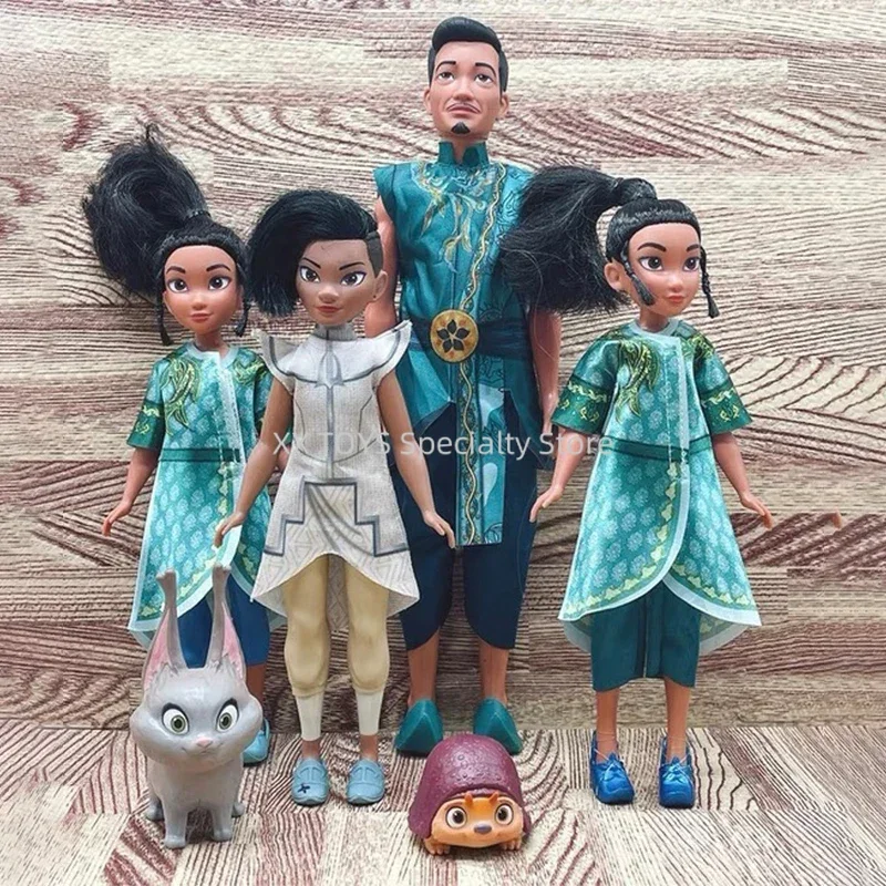 Disney Raya y el último dragón joven Raya y jefe Benja figura exclusiva joven Raya y Namaari paquete muñecas de moda juguetes para niños